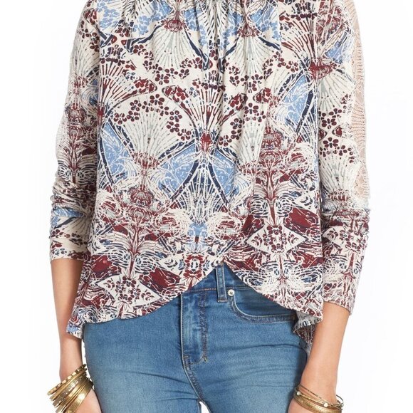 Free People 'New World' Jersey Nouveau Top - Picture 1 of 8